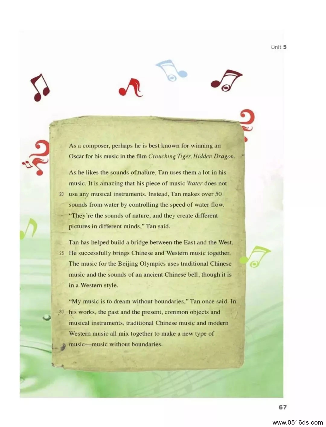 译林版初中九年级英语上册第5单元Unit5 Art world课文及知识点详解