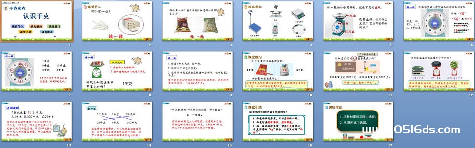 苏教版三年级上册数学第二单元《千克和克》PPT课件