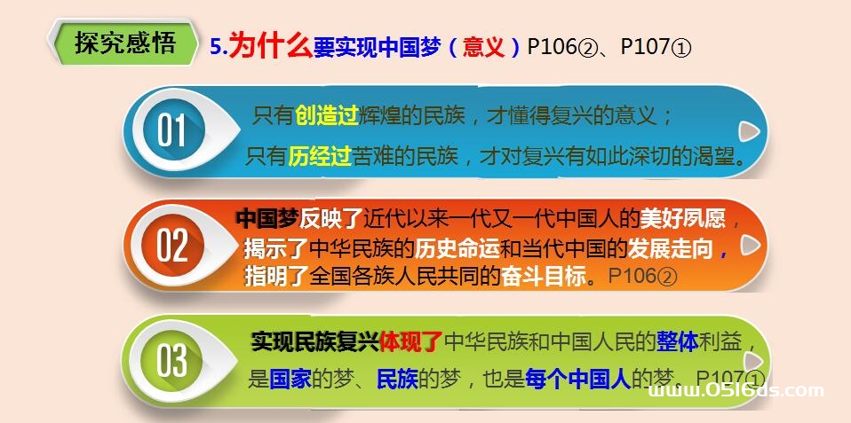 九年级上册道德与法治第四单元8.1《我们的梦想》PPT课件